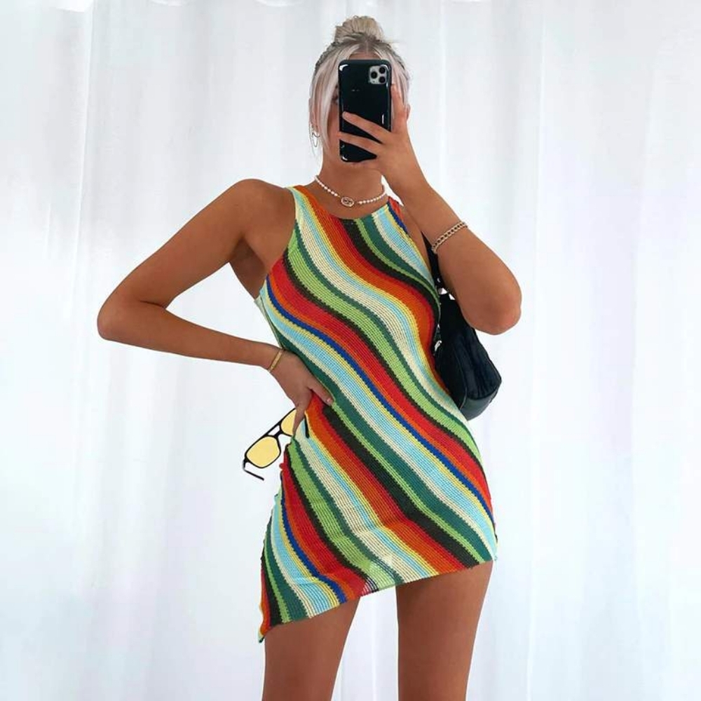 Radical Wave Mini Dress